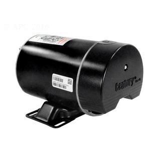 2 HP Black and Silver Single Speed Round Flange Pool Motor
