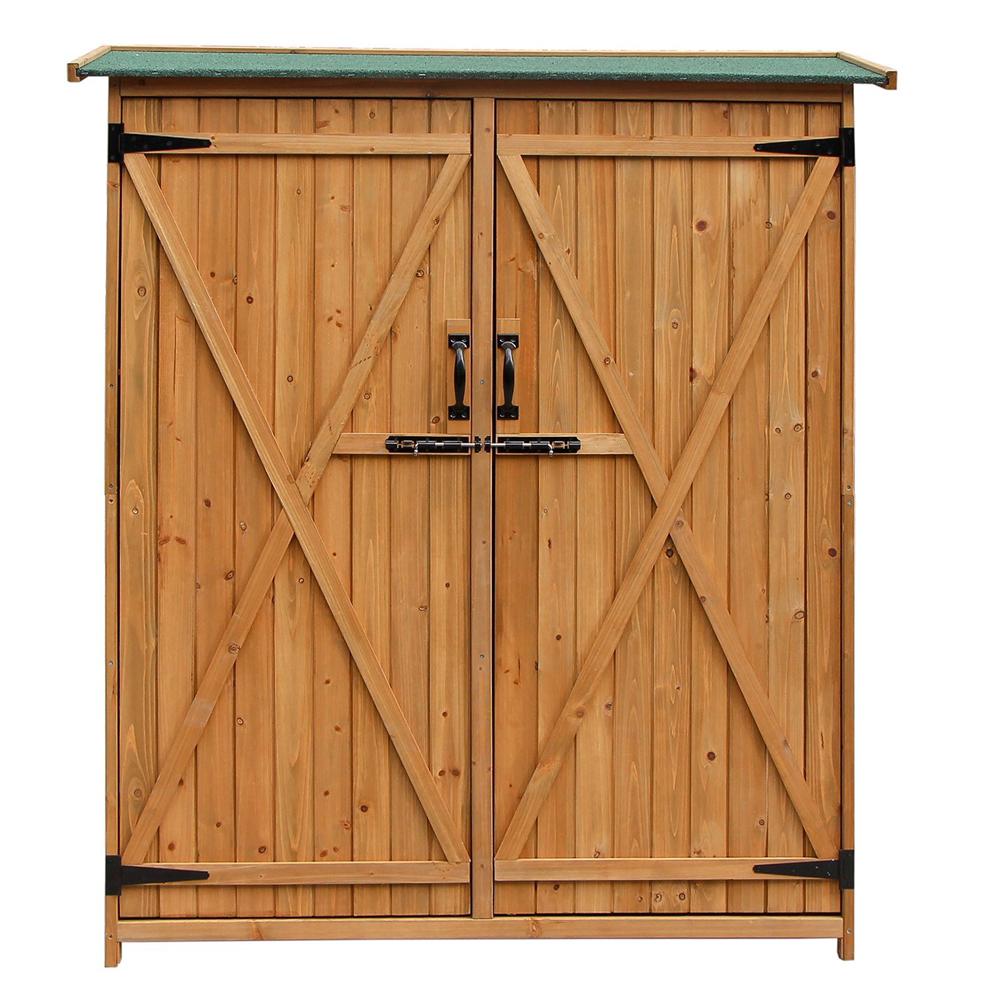 Fir Wood Shed Garden Storage Shed Wood & Green Roof