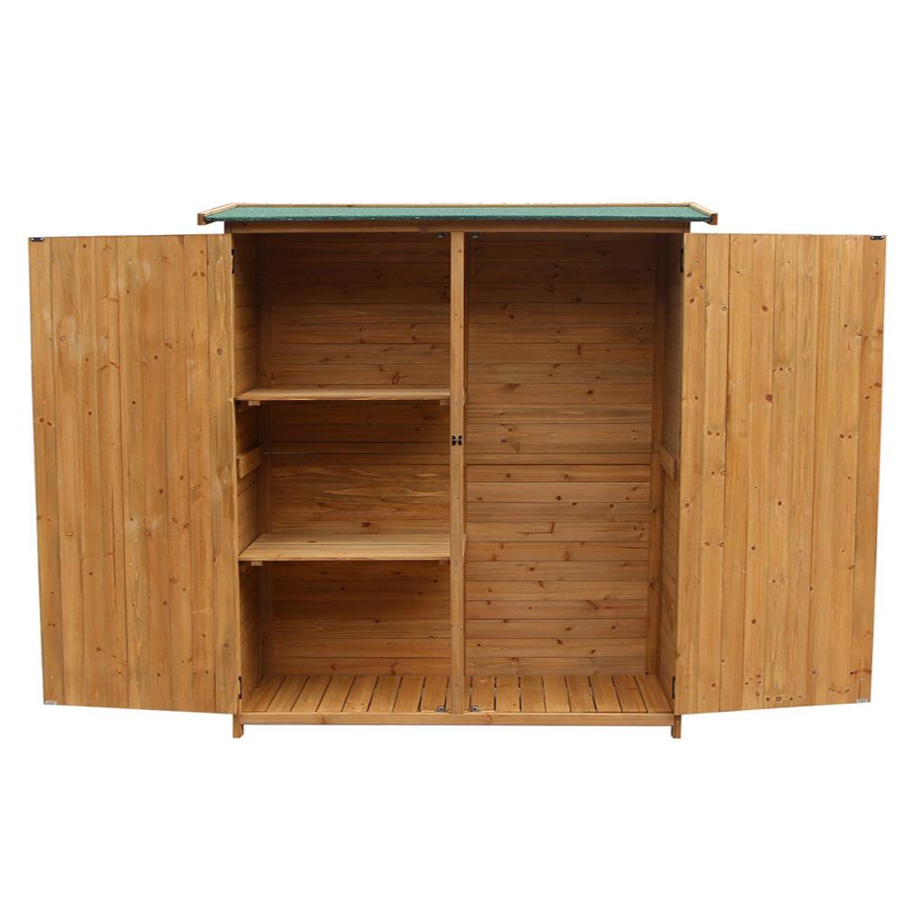 Fir Wood Shed Garden Storage Shed Wood & Green Roof