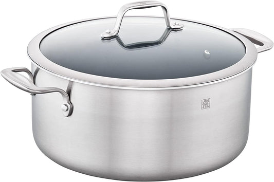 ZWILLING Spirit 3-ply 8-qt Stainless Steel Ceramic Nonstick Stock Pot
