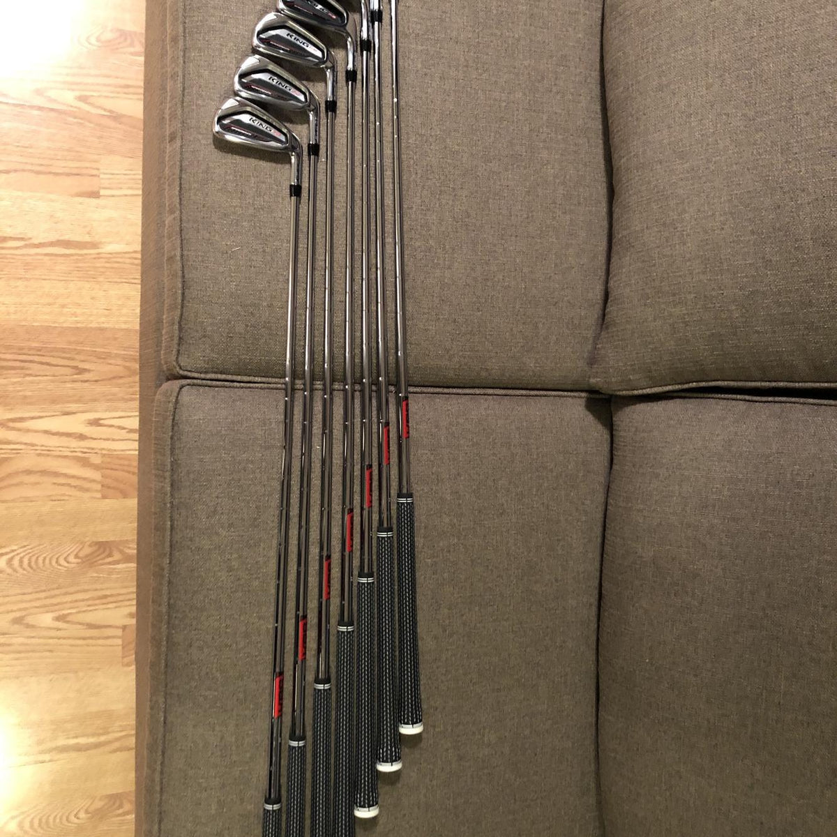 Men's Right Handed King F9 Speedback Stiff Flex Steel Shaft Iron Set