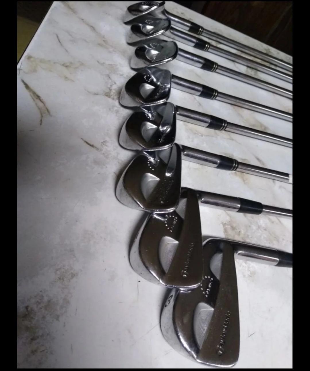 Used Men's TaylorMade Right Handed Rac MB TP Iron Set Stiff Flex Steel Shaft