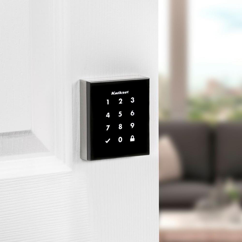 Obsidian Satin Nickel Keyless Electronic Touchscreen Deadbolt