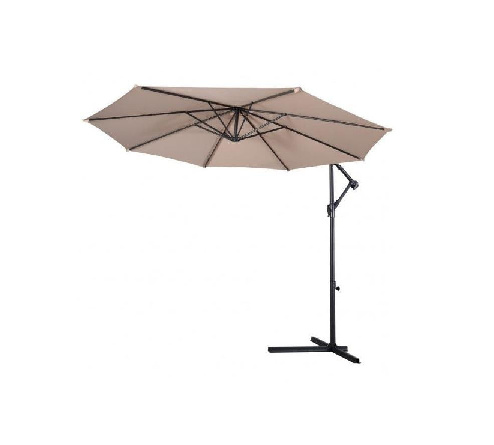10' Offset Cantilever Patio Umbrella Octagonal Outdoor Shade for Deck Pool Yard