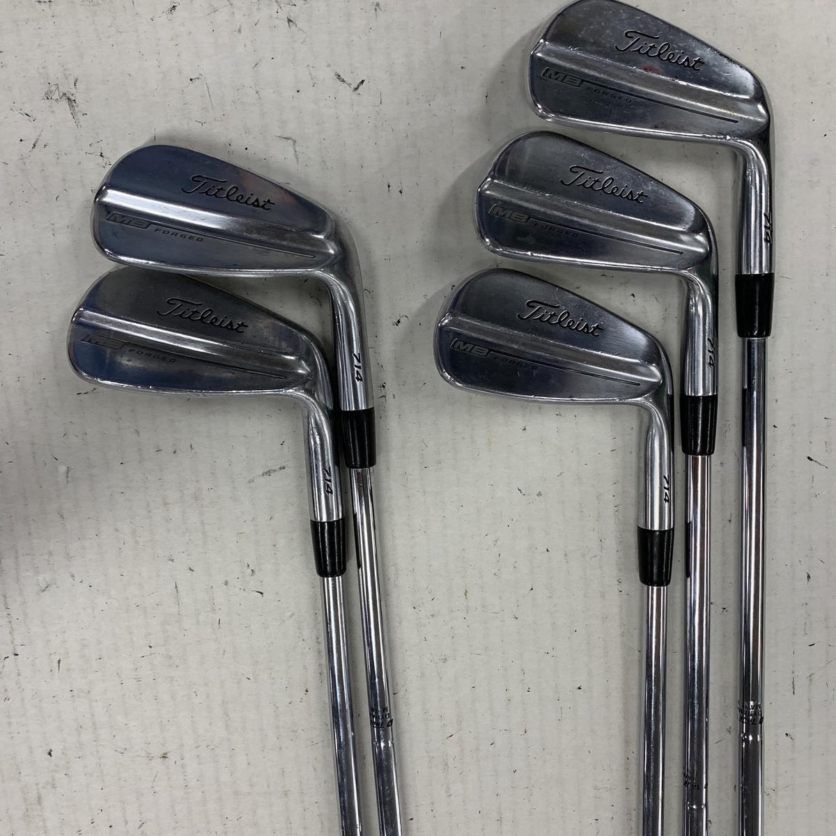 Used Titleist Mb 714 Forged 5i-pw Steel X Stiff Golf Iron Or Hybrid Sets