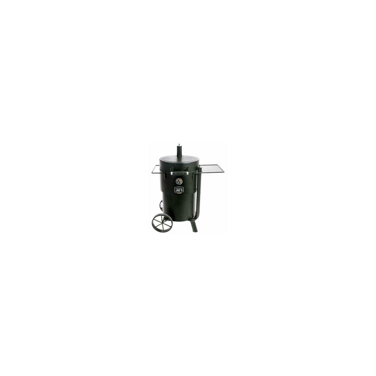 19202089 Oklahoma Joe's Bronco Barrel Drum Smoker, Porcelain-Coated Steel,