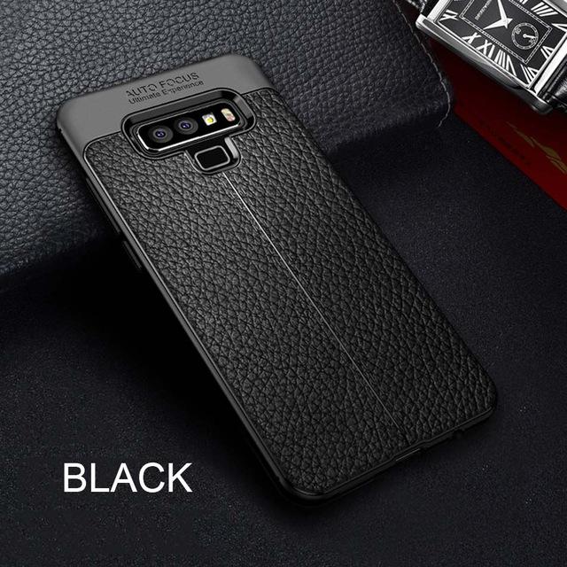 Luxury Shockproof Silicone Armor Case For Samsung S6 S7 S8 edge Plus Note 8 9 +Screen Protector