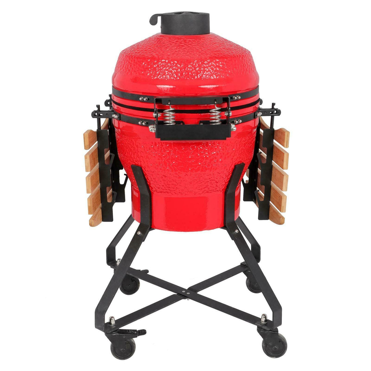 18" Kamado Grill Ceramic Charcoal Egg Grill Multifunctional Outdoor Smoker Grill