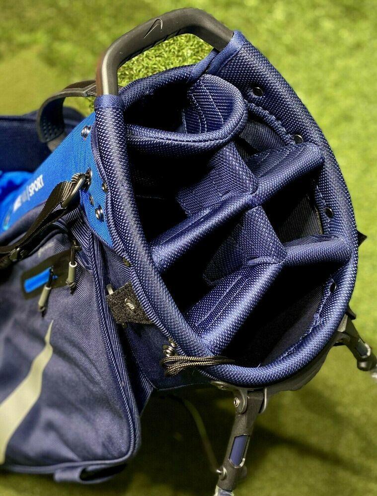 2020 Air Sport Stand Carry Golf Bag Navy/Blue 6-Way Divider NEW #82387