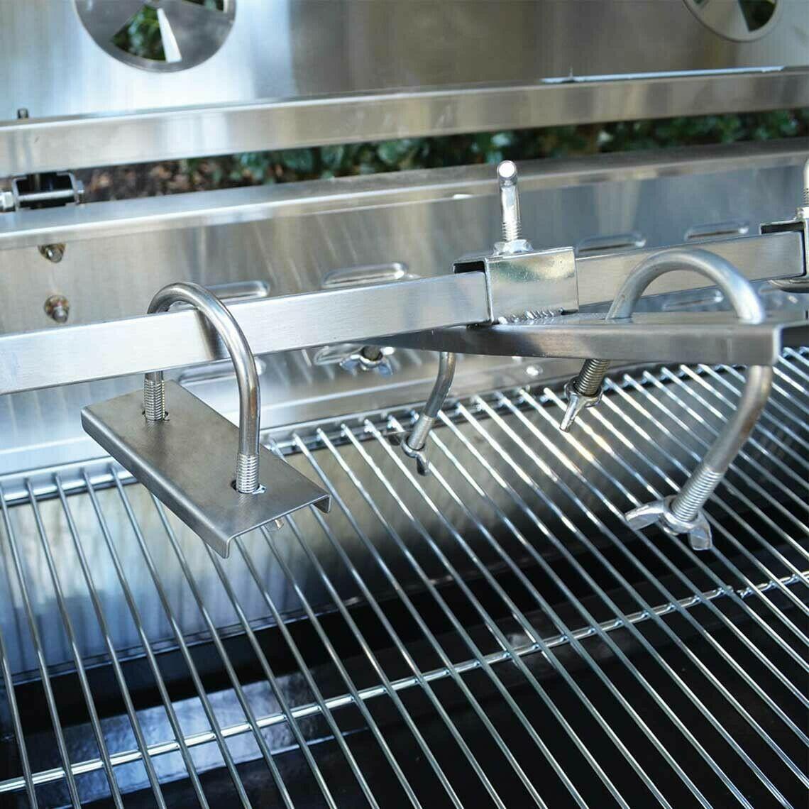 Titan Great Outdoors 35W Stainless Steel Rotisserie Grill Roaster Glass Hood