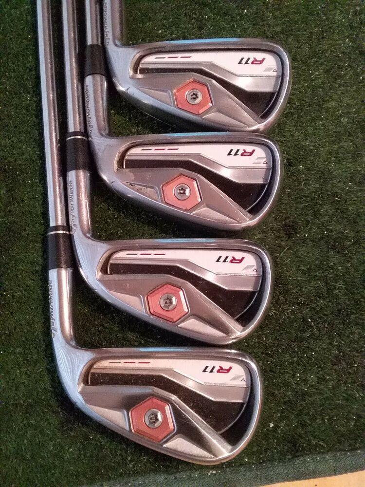 Taylormade R11 Irons set (4-7 Irons) KBS Stiff Steel shafts