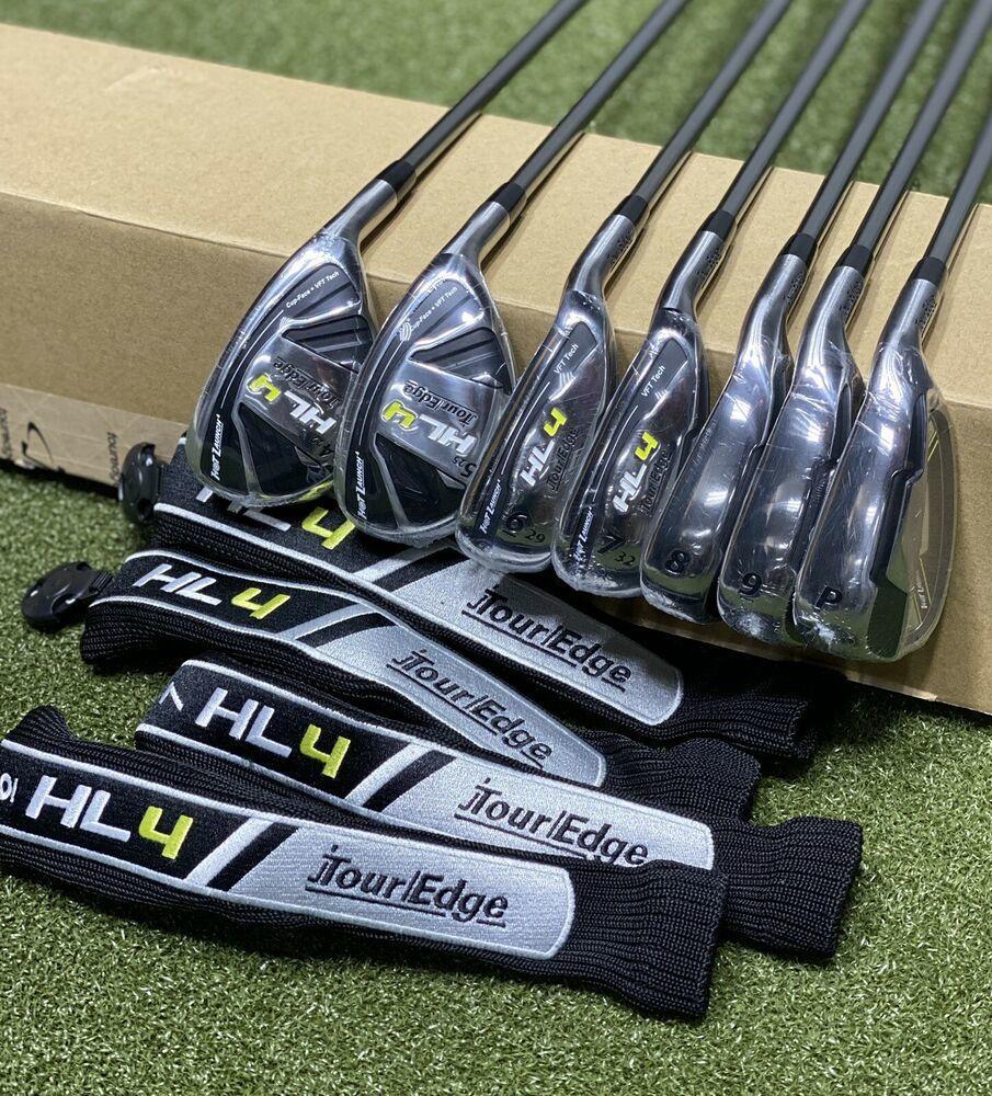 Tour Edge Hot Launch 4 HL4 Triple Combo Iron Set Graphite Regular R-Flex #73647