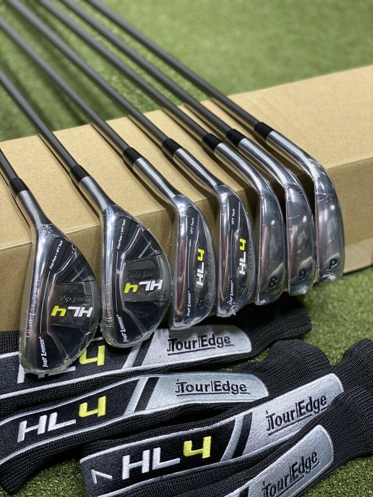 Tour Edge Hot Launch 4 HL4 Triple Combo Iron Set Graphite Regular R-Flex #73647