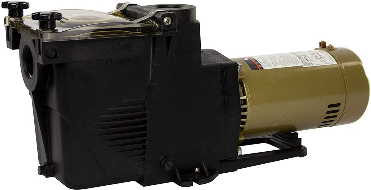 Rx Clear Ultimate Niagara 1 1/2 HP Pool Pump for Inground Swimming Pools | 56 Frame | 115/230 Volt | 12.5/6.2 Amps | Corrosion Proof | Large See-Through Strainer Cover