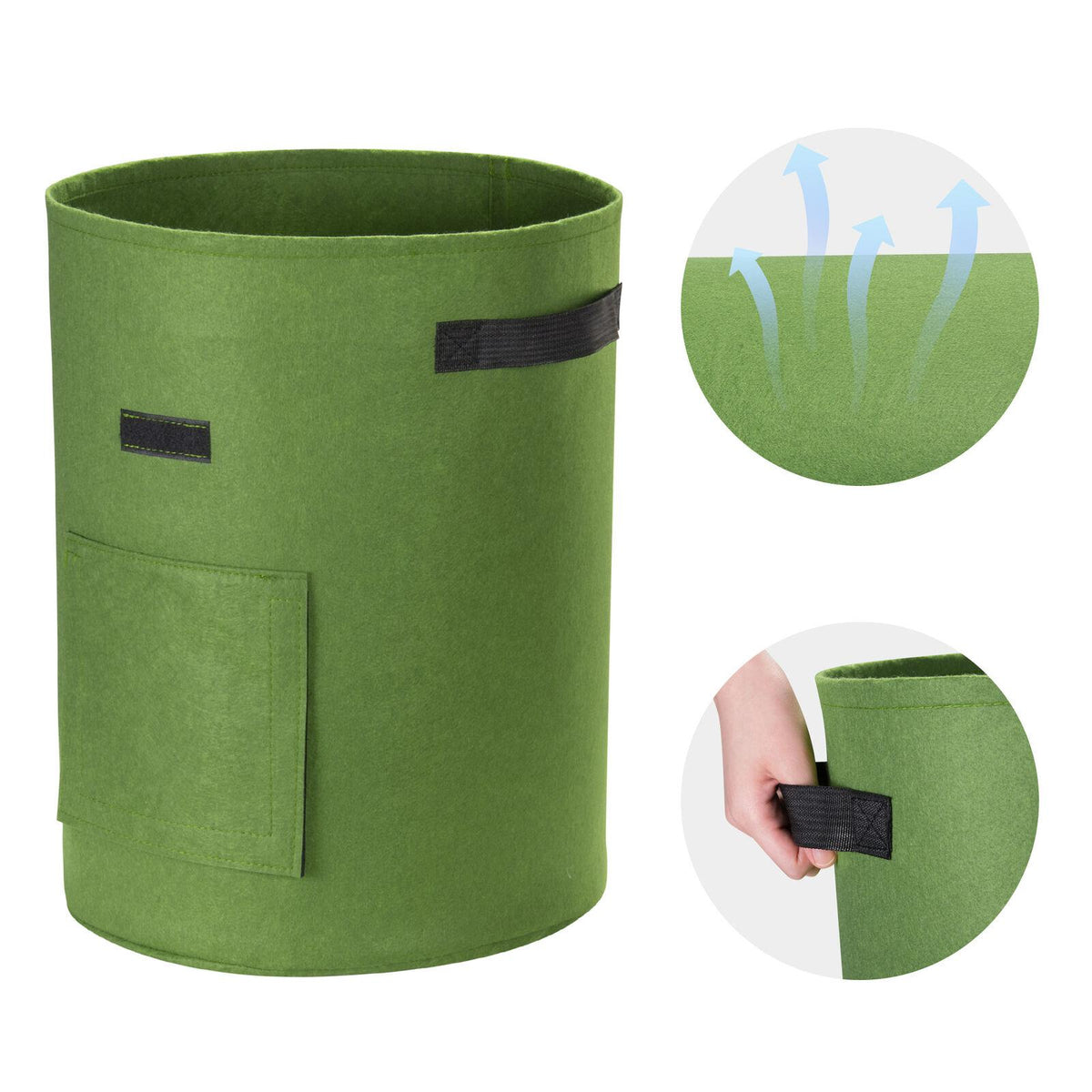 33 Pack 10 Gallon Potato Planting Bag Observon Harvest Window Garden