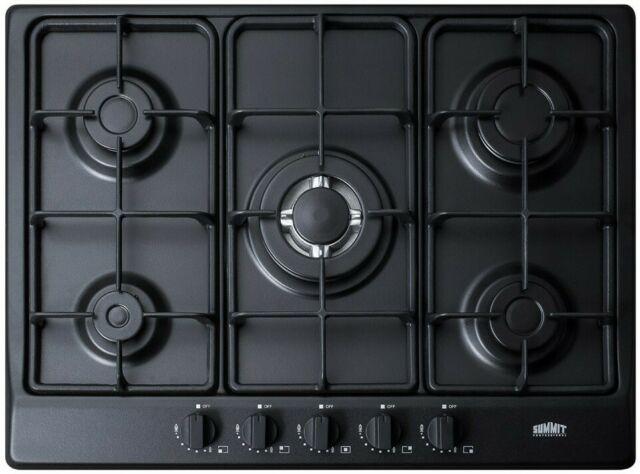 Summit GC527SS 5-Burner Gas Cooktop in Stainless Steel Finish