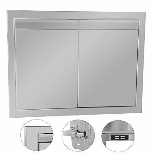 Outdoor Kitchen Stainless Steel Double Access Door 36W x 21H in. Double Door