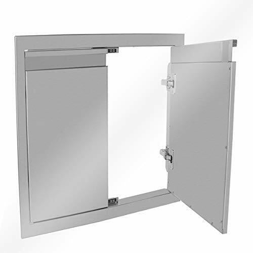 Outdoor Kitchen Stainless Steel Double Access Door 36W x 21H in. Double Door