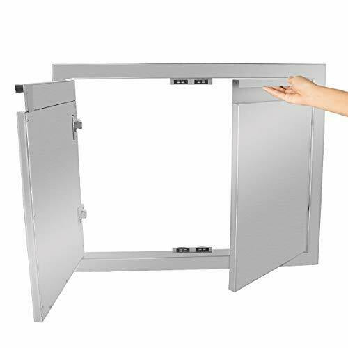Outdoor Kitchen Stainless Steel Double Access Door 36W x 21H in. Double Door