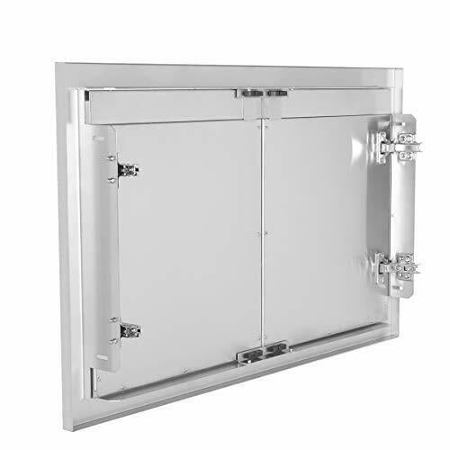 Outdoor Kitchen Stainless Steel Double Access Door 36W x 21H in. Double Door