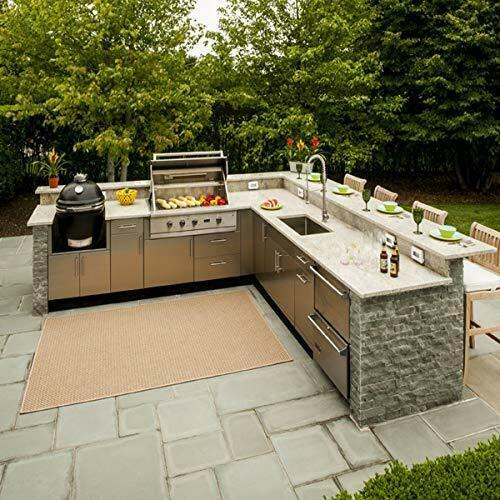 Outdoor Kitchen Stainless Steel Double Access Door 36W x 21H in. Double Door
