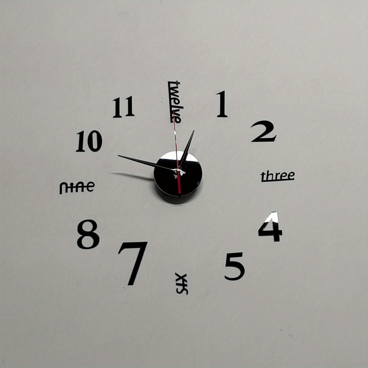 Unique 3D Mirror Wall Clock - Add a Modern Touch to Your Home Decor!