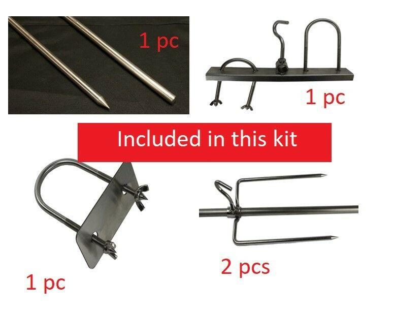 Gear Drive Rotisserie Kit For whole lambs/pigs