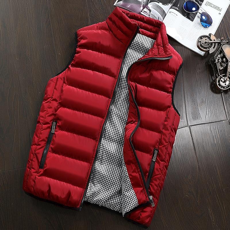 Fashion Men Sleeveless Jacket Winter Vest