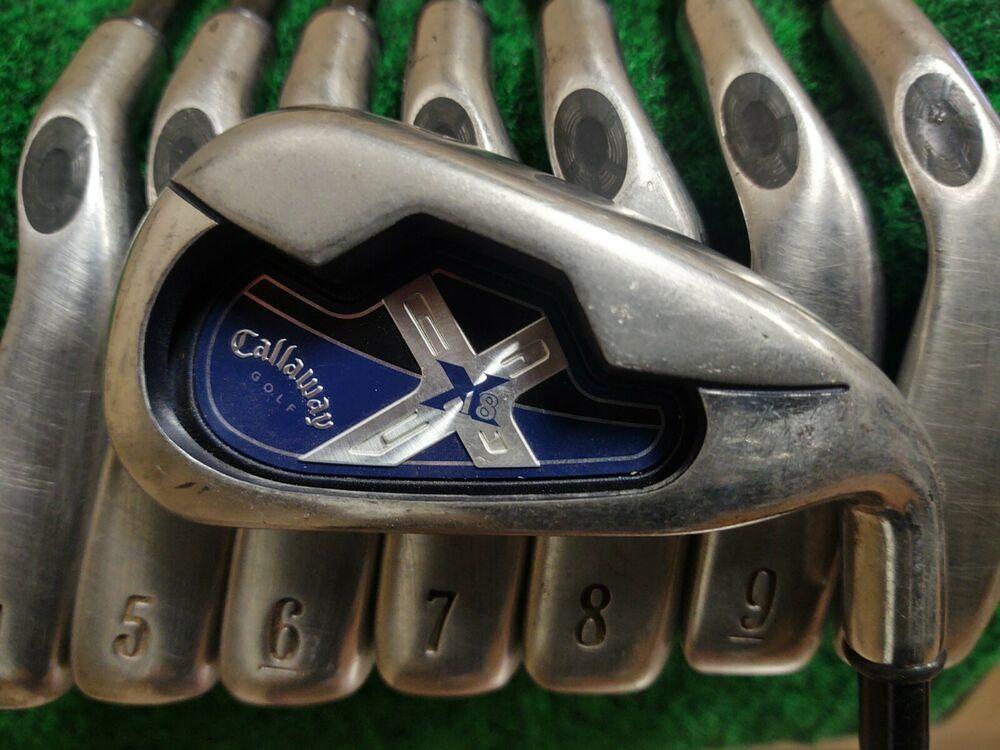 Callaway X-18 Golf Iron Set 3-PW Regular Flex Graphite Shaft System 75i