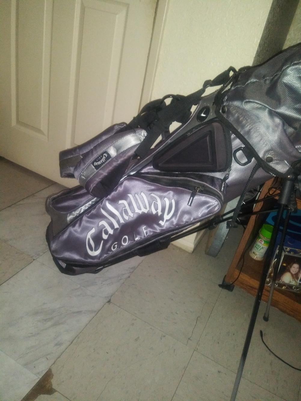 Used set of mixed top brand clubs and bag see discription