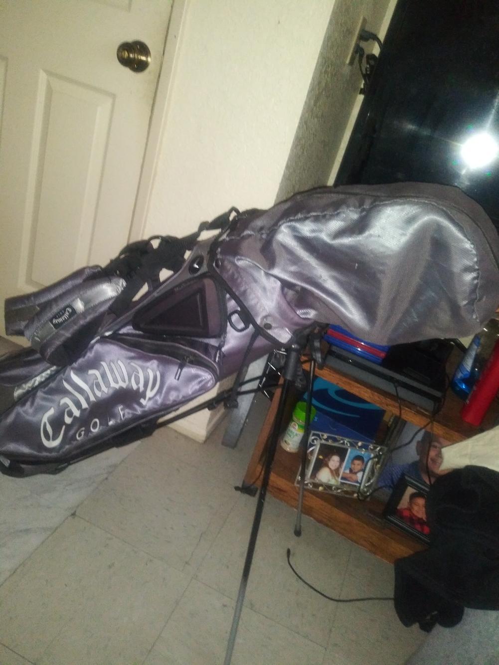 Used set of mixed top brand clubs and bag see discription