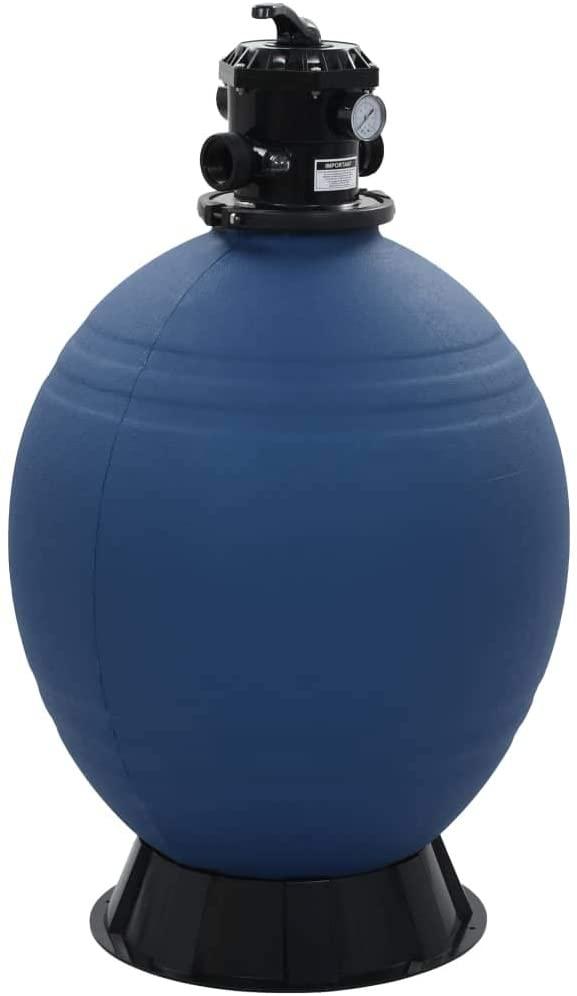 FAMSA Pool Sand Filter with 6 Position Valve Blue 2.6