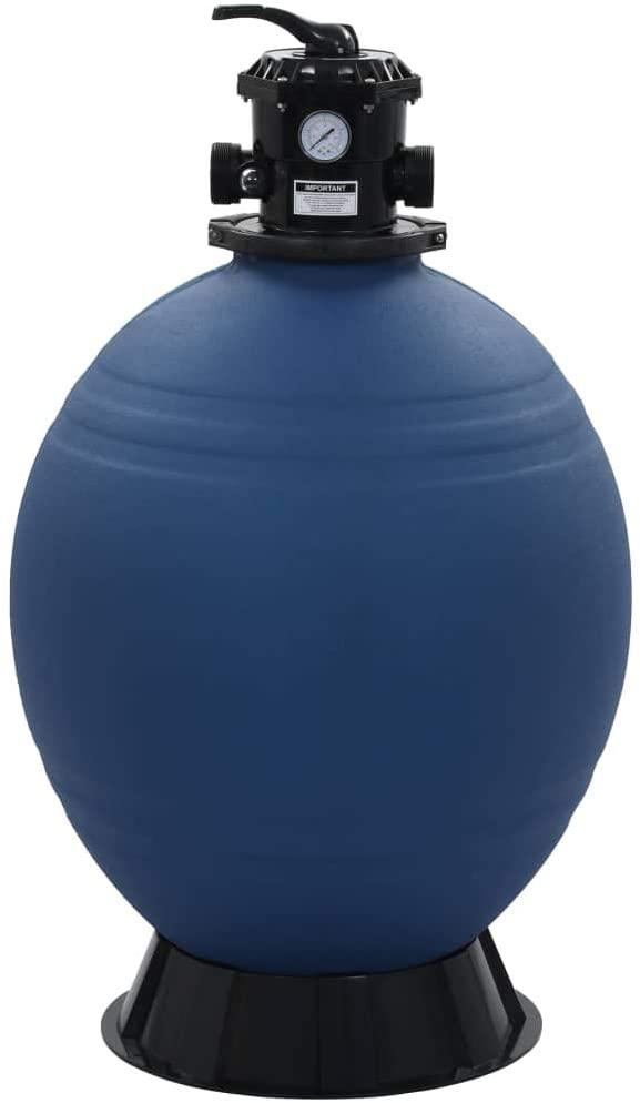 FAMSA Pool Sand Filter with 6 Position Valve Blue 2.6