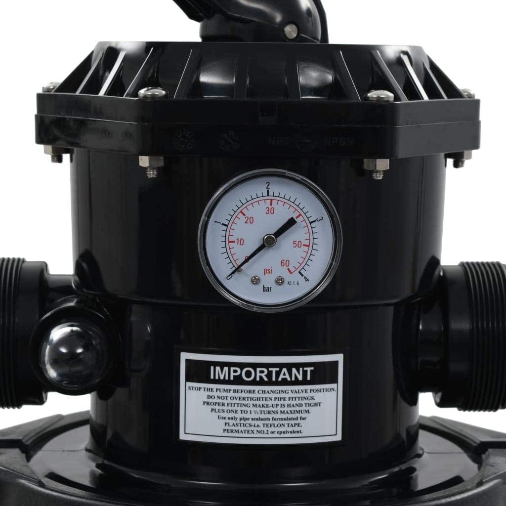 FAMSA Pool Sand Filter with 6 Position Valve Blue 2.6