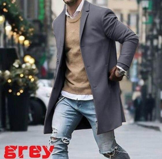 Fashion Blends Coat Solid Slim Fit Long Sleeve Cardigan Jacket