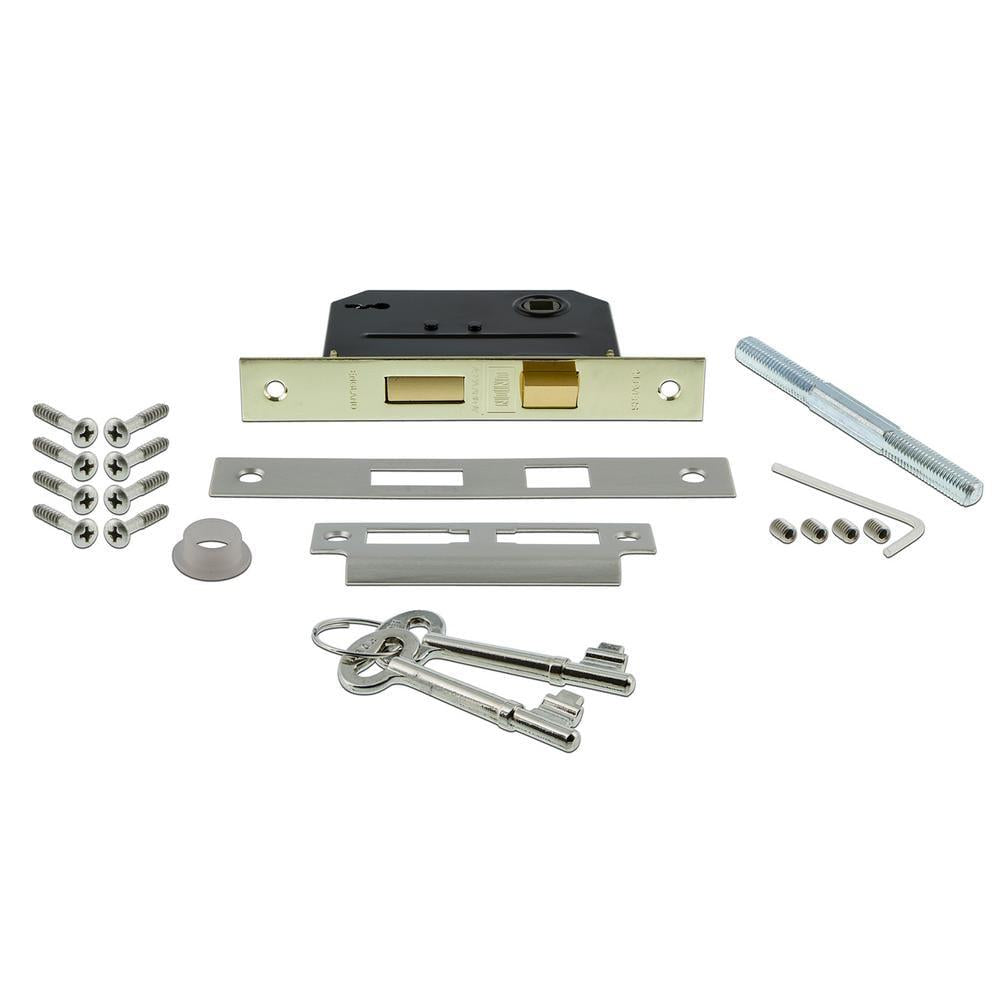 York Plate Interior Mortise Waldorf Door Knob in Satin Nickel