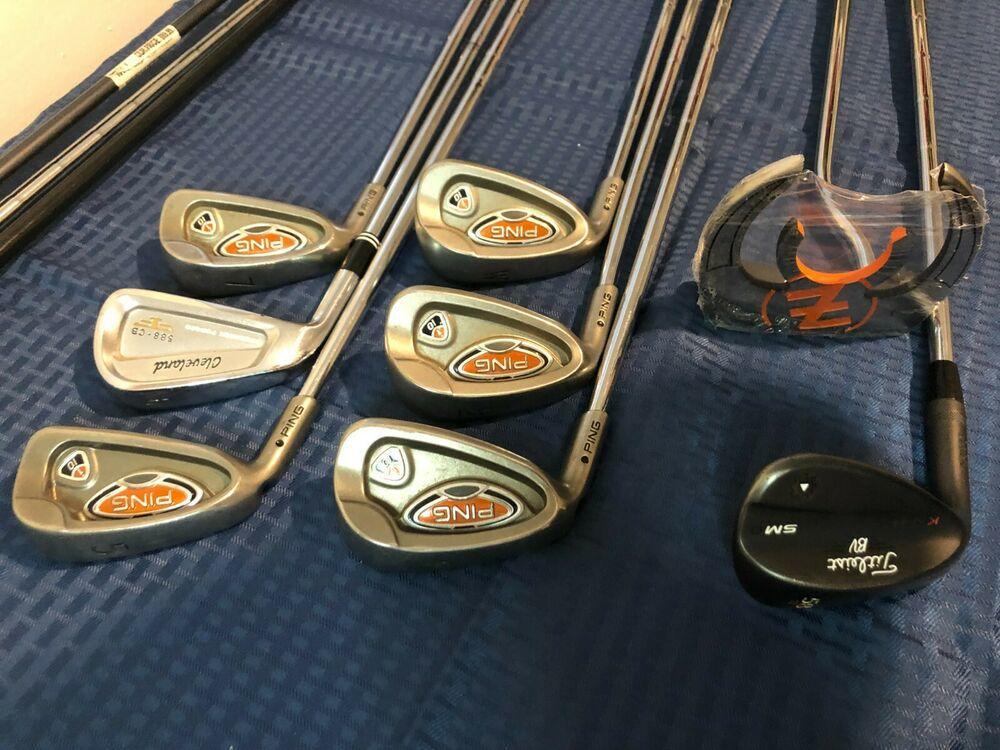 High End Mens Complete Golf Club Set & Bag, Lefty, Ping, Titleist, Callaway+More