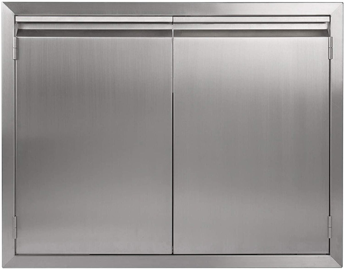 JIE JIN BBQ Access Door 26" W X 24" H, 304 Stainless Steel Outdoor Kitchen Acces