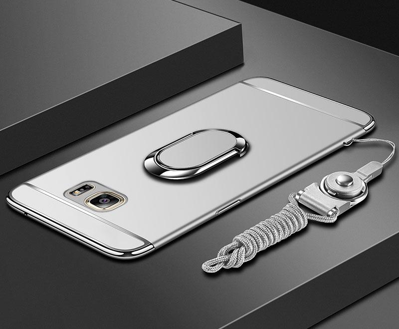 Phone Case - Luxury Ultra Thin 3 IN 1 Plating Magnetic Ring Holder Case For Samsung Note 9/8 S9 S8/Plus S7 S6/Edge
