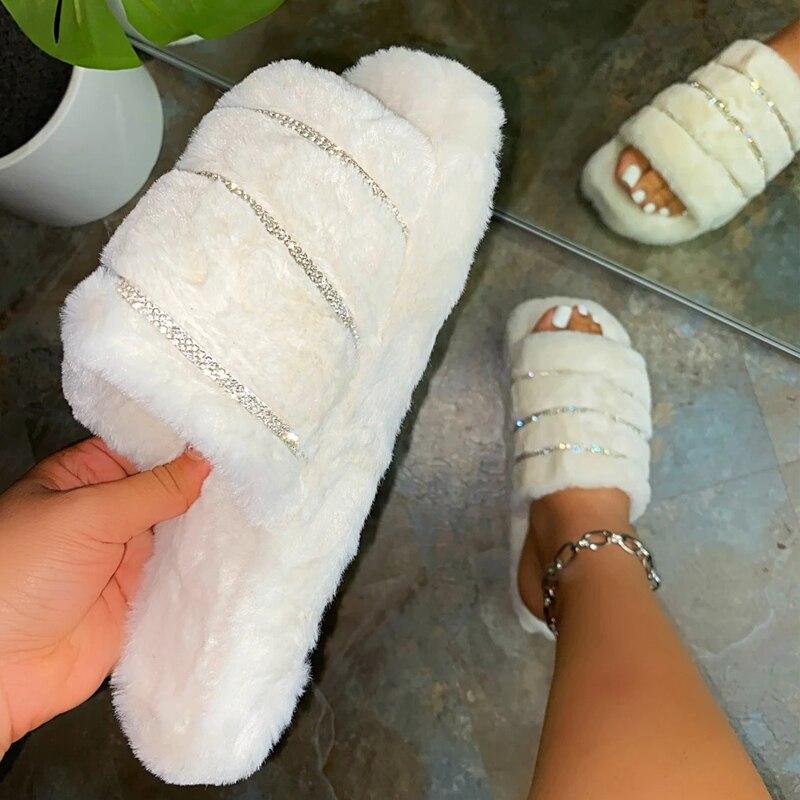 New Plush Women Casual Comfortable Flip Flops