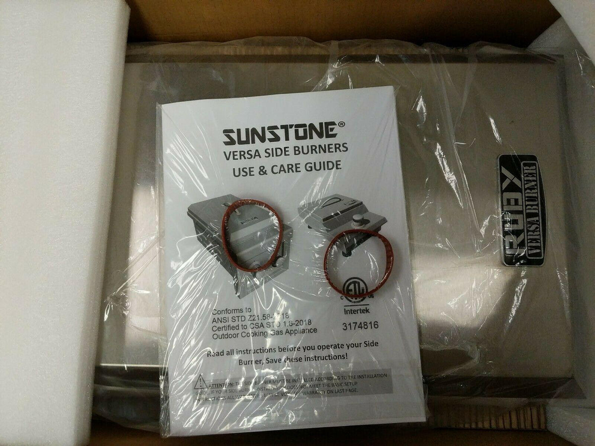 Sunstone Ruby Series 13-in Versa Slide-in Double Gas Burner LED Light And...