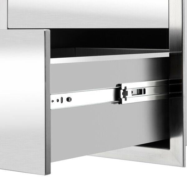 Multi-size BBQ Drawer Island Components Courtyard Oven Drawer Stainless Steel