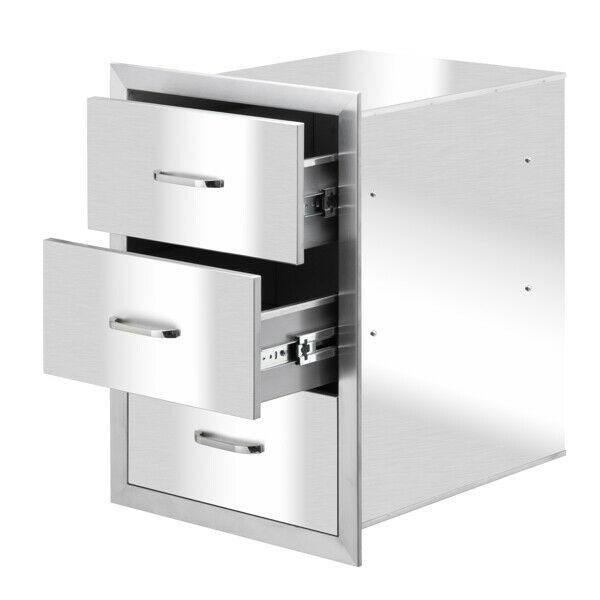Multi-size BBQ Drawer Island Components Courtyard Oven Drawer Stainless Steel