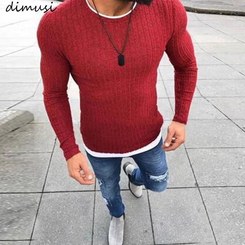 Winter Men New Fashion Pullover Knitted Sweater O-Neck Casual Long Sleeve Warm Pullovers