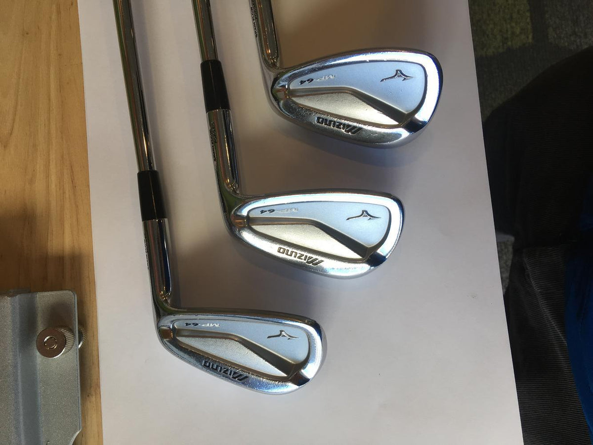 Used Men's Mizuno Right Handed MP 64 Iron Set Stiff Flex Steel Shaft