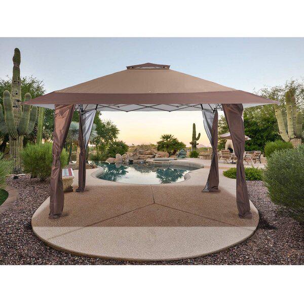 Outdoor Backyard Shade 13 Ft. W X 13 Ft. D Steel Pop-Up Canopy