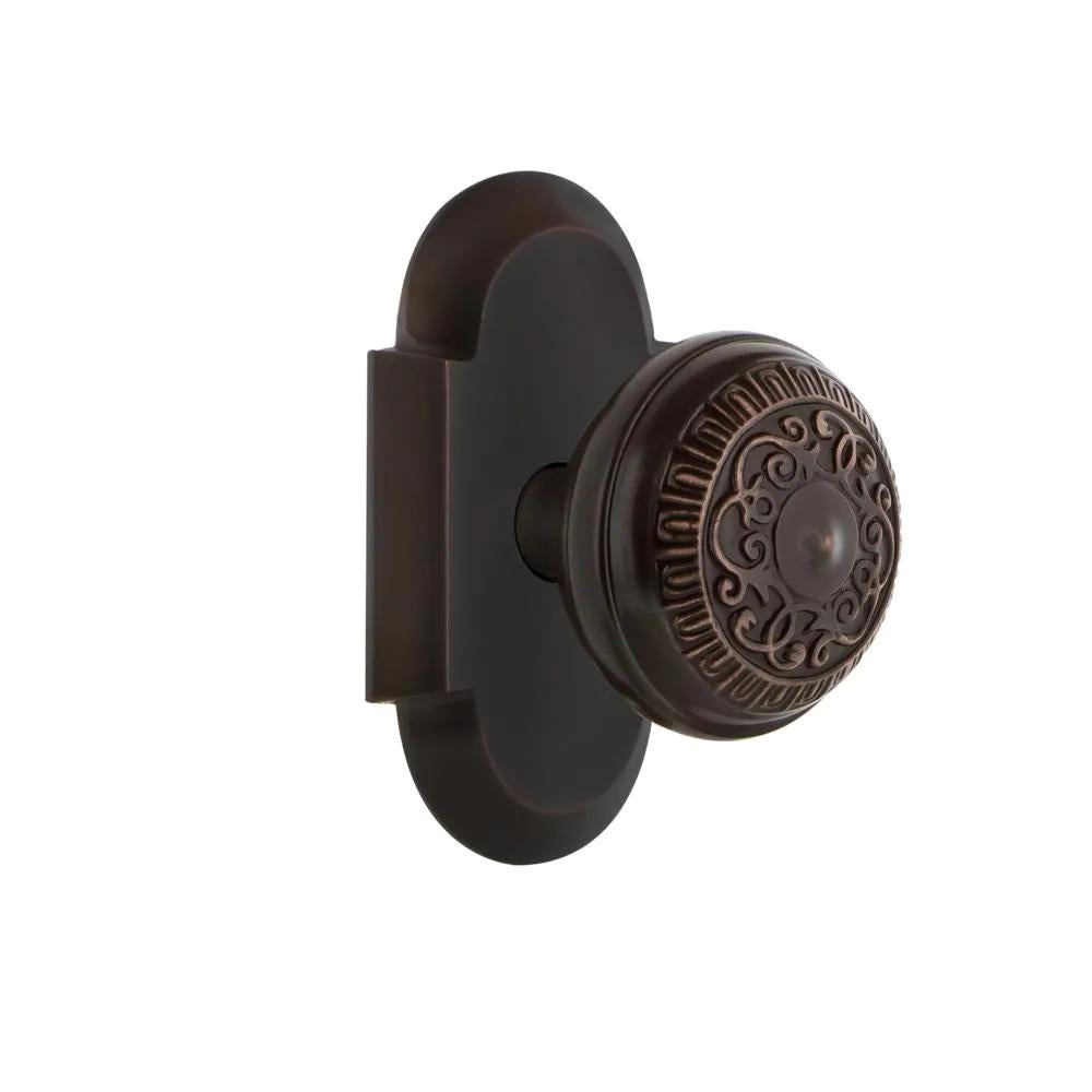 CottaPlate 2-3/8 in. Backset Timeless Bronze PassaHall/Closet Egg and Dart Door Knob