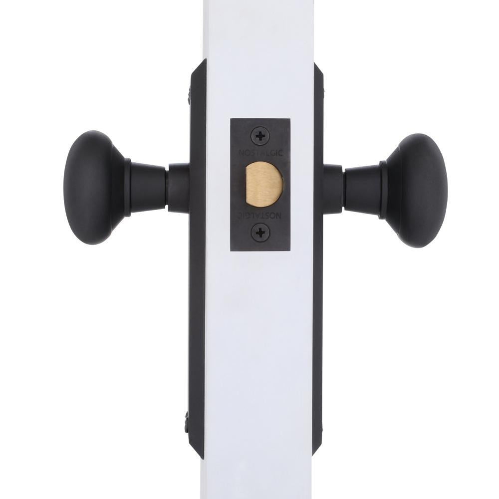 York Plate 2-3/8 in. Backset Oil-Rubbed Bronze PassaHall/Closet York Door Knob