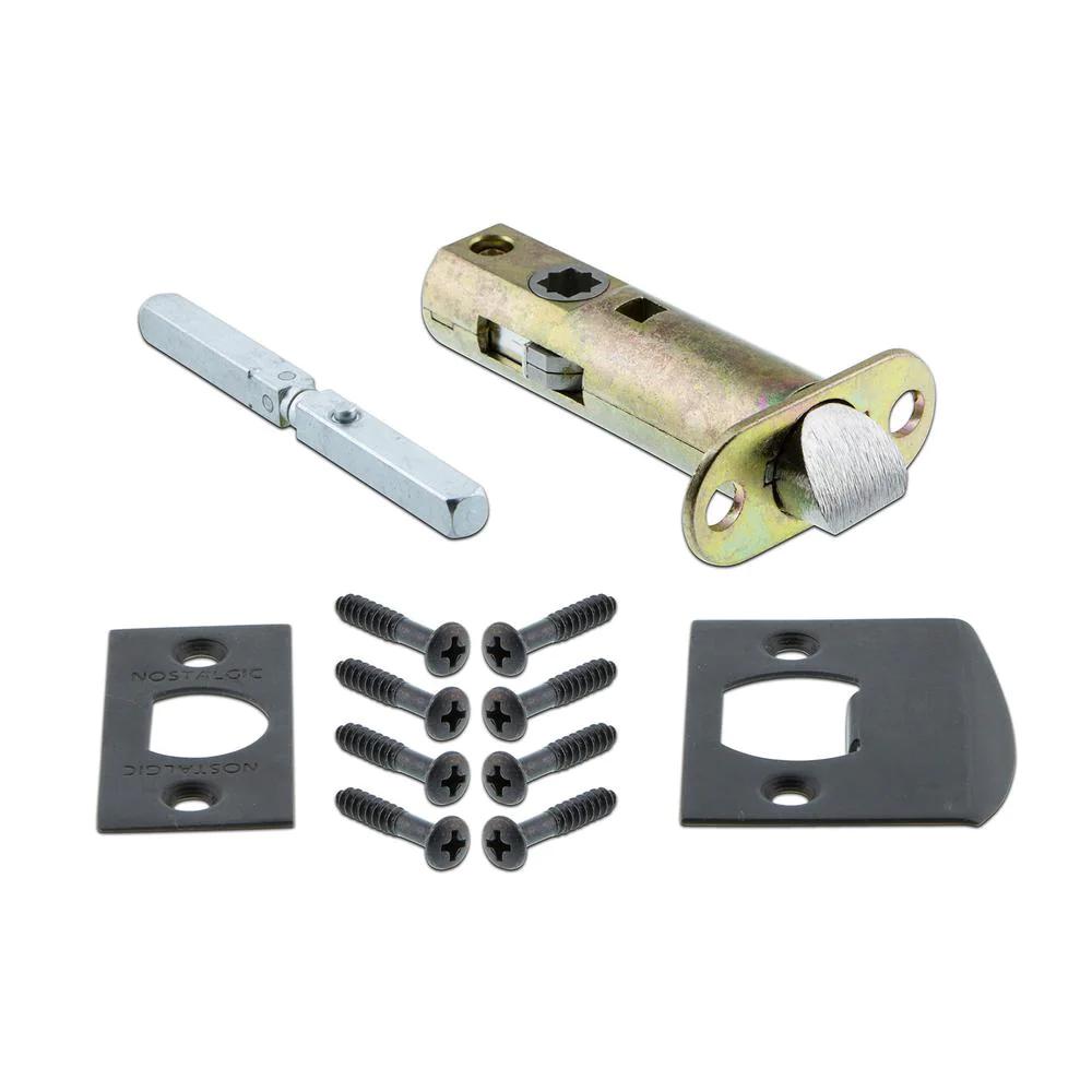 York Plate 2-3/8 in. Backset Oil-Rubbed Bronze PassaHall/Closet York Door Knob