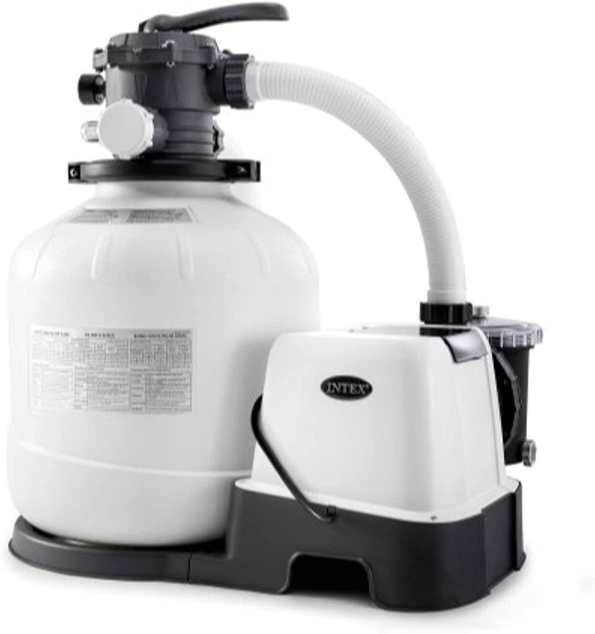 26679EG Krystal Clear 2150 GPH Pump & Saltwater Sand Filter Saltwater System, White/Black